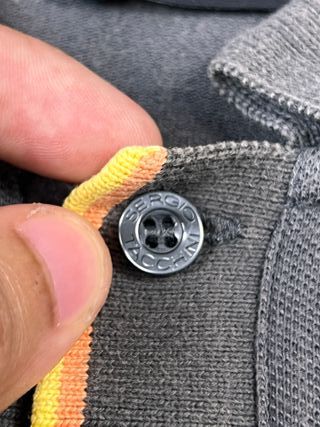 Sergio Tacchini Vintage Grey Polo Shirt | Size 48