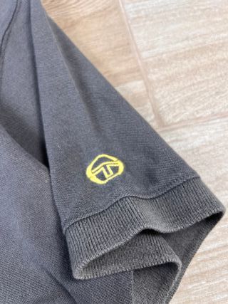 Sergio Tacchini Vintage Grey Polo Shirt | Size 48