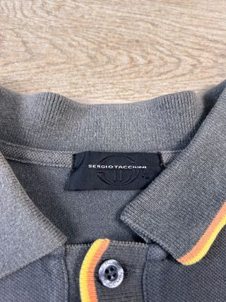 Sergio Tacchini Vintage Grey Polo Shirt | Size 48