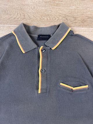 Sergio Tacchini Vintage Grey Polo Shirt | Size 48