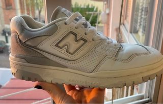 New Balance 550 Gris y Blanco