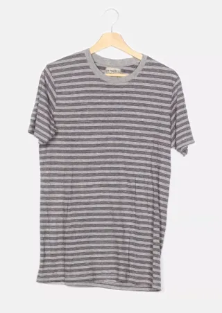 Camiseta de rayas Trademark gris