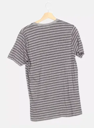 Camiseta de rayas Trademark gris