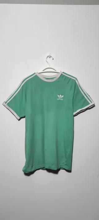 Camiseta Adidas Verde menta 3 rayas