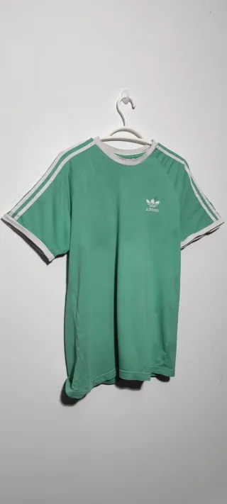 Camiseta Adidas Verde menta 3 rayas