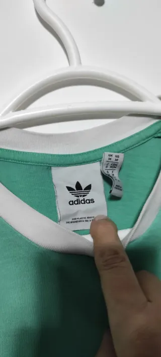 Camiseta Adidas Verde menta 3 rayas
