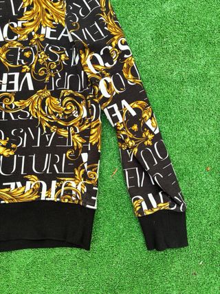 Sudadera Versace Jeans Couture Negra Estampada