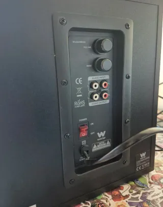 Altavoces y Subwoofer Wortex Big Bass 260 Negro