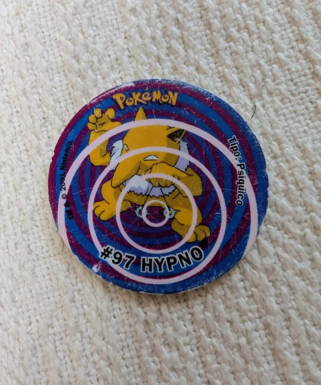 Tazo Pokémon Attack Hypno tipo Psíquico