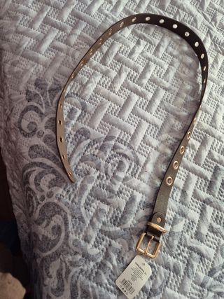 Cinturón CHOU TIAOYA S.L. Marrón y Dorado