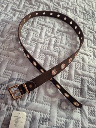 Cinturón CHOU TIAOYA S.L. Marrón y Dorado