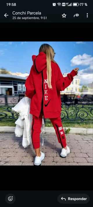 Chándal Nike Mujer Rojo