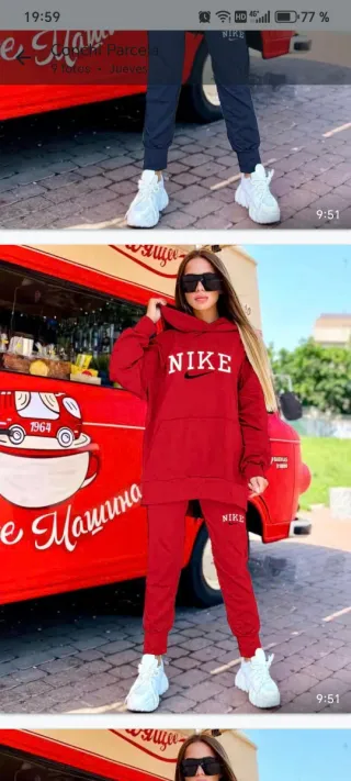 Chándal Nike Mujer Rojo