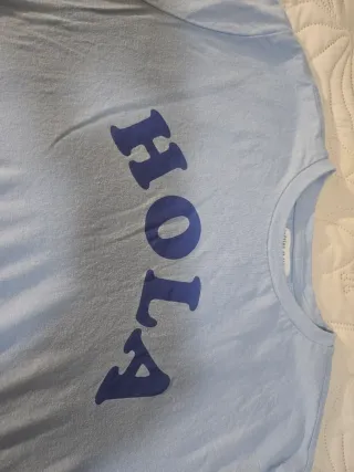 Camiseta HOLA azul