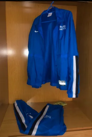 Conjunto Nike Azul y Blanco Brooklyn Nets