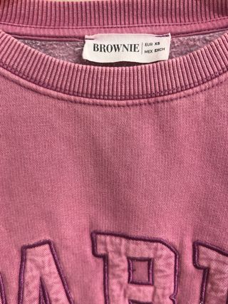Sudadera Brownie Paris Rosa