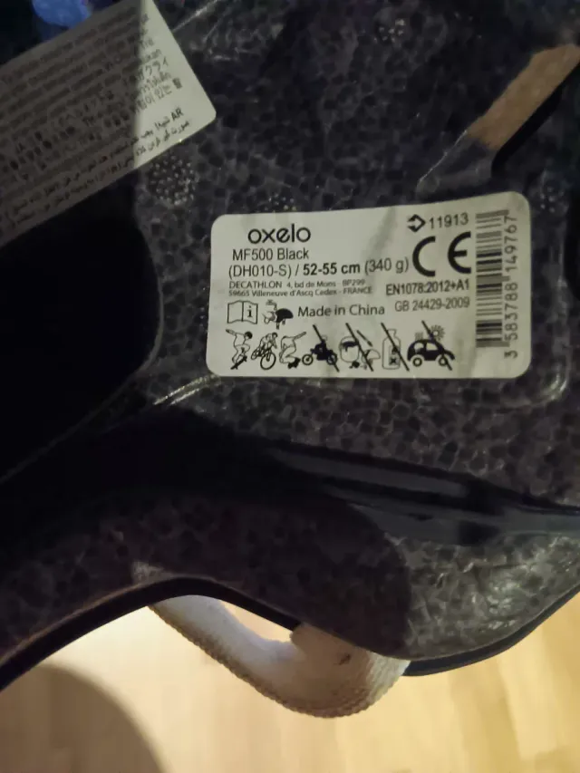 Casco Patinete Oxelo Negro Niño/a