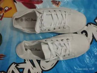 Zapatillas de lona blancas