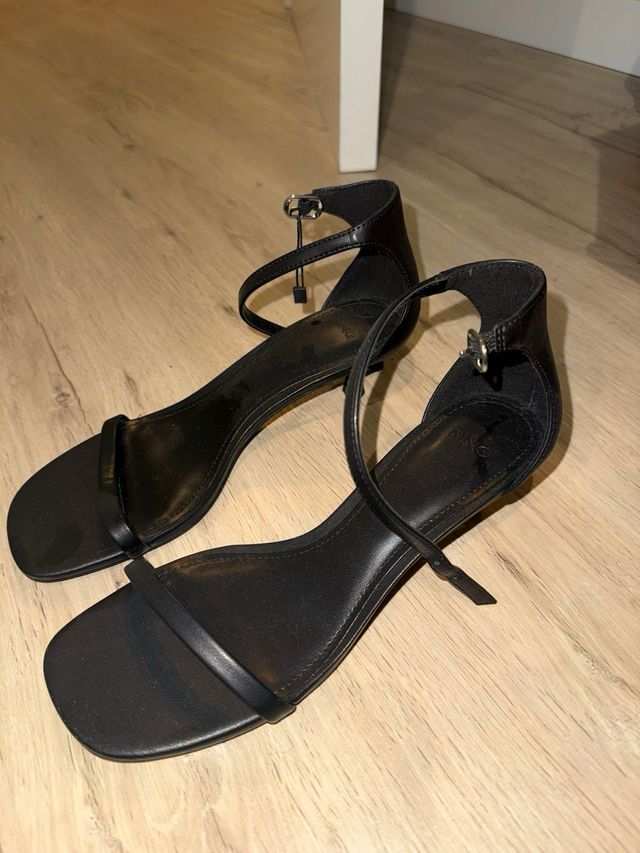 Pack Tacones MANGO Talla 37/38 Beige y Negro