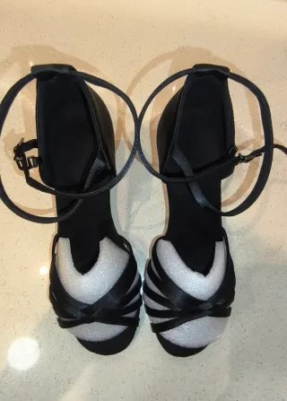 Zapatos de Baile Salón Talla 37 Negros