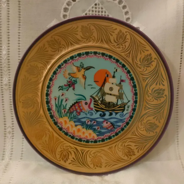 Piattino da parete serie limitata, decorato a mano