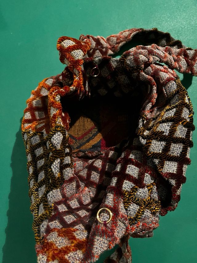 Borsa in tessuto fantasia rombi