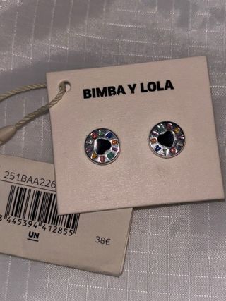 Pendientes Bimba y Lola Corazón Multicolor