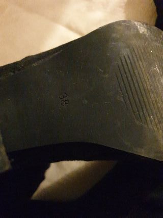 Botas altas negras talla 38