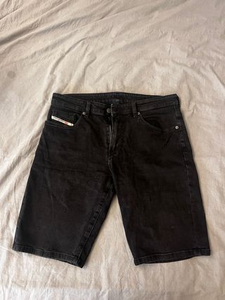 Pantalones cortos vaqueros Diesel negros
