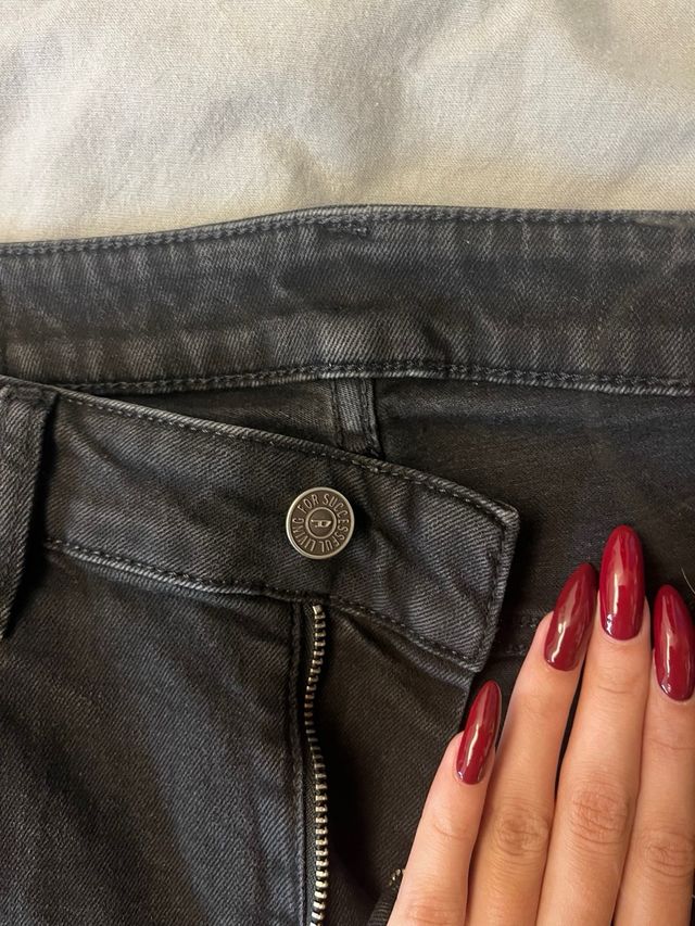 Pantalones cortos vaqueros Diesel negros