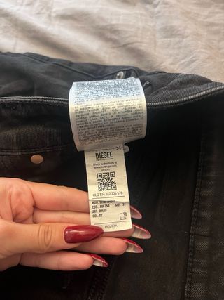 Pantalones cortos vaqueros Diesel negros