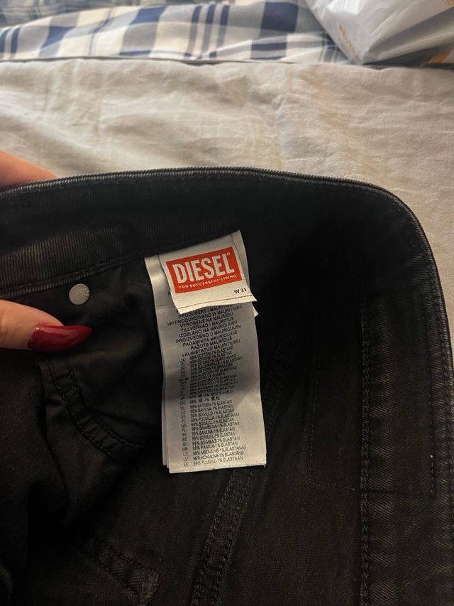 Pantalones cortos vaqueros Diesel negros