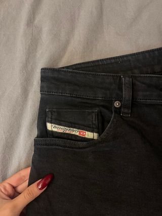 Pantalones cortos vaqueros Diesel negros