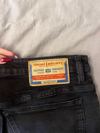 Pantalones cortos vaqueros Diesel negros