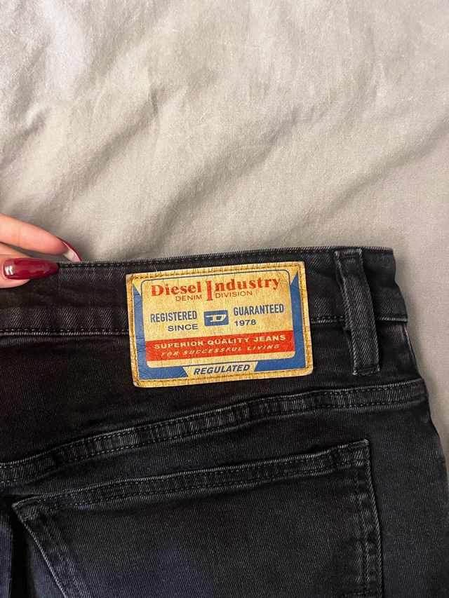 Pantalones cortos vaqueros Diesel negros