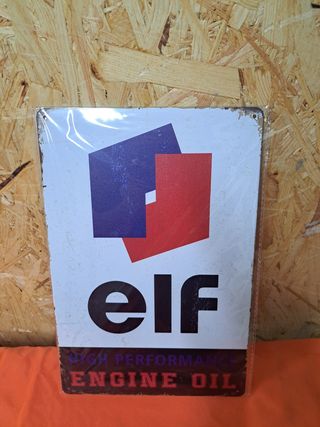 Cartel Metálico Elf High Performance Engine Oil