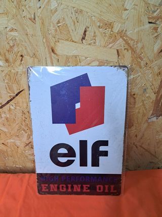 Cartel Metálico Elf High Performance Engine Oil
