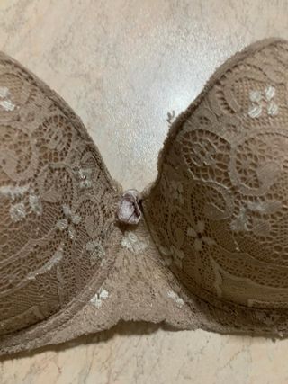 Reggiseno in pizzo beige elegante H&M 
