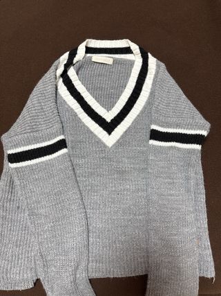 Jersey Brownie Gris Rayas V