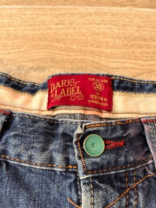 Springfield Dark Label Distressed Denim Shorts 