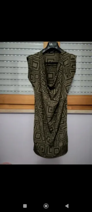 Vestito lungo fantasia geometrica