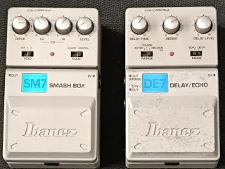 Ibanez SM7 + DE7 Pedal x2 guitarra Distorsión y De