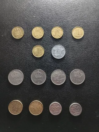 Lote 14 monedas Juan Carlos I Pesetas
