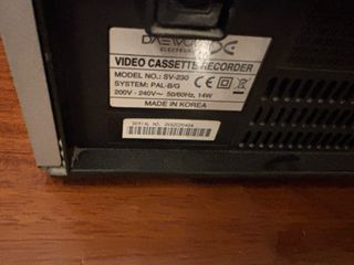 videoregistratore VHS Daewoo vintage