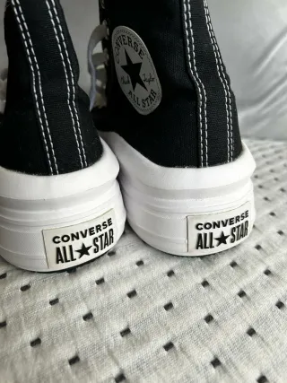 Converse plataforma negras
