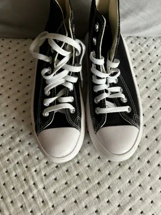 Converse plataforma negras