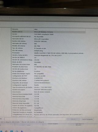 PC Sobremesa i5 + 16 GB RAM + SSD 240 GB
