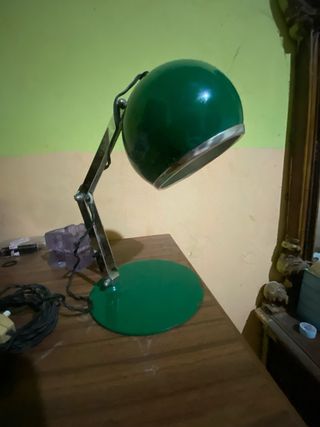 Lampada Space Age Verde Metallo 1970