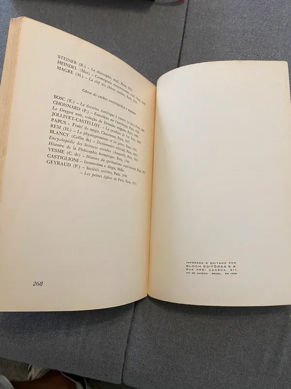 História do Ocultismo, L. de Gérin Ricard Bloch