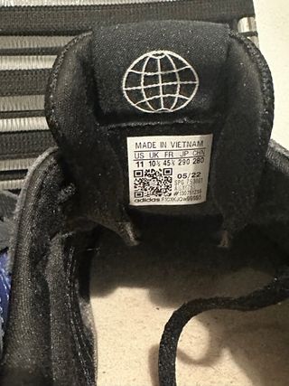 Zapatillas Adidas Negras y Azules